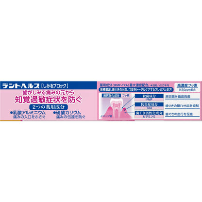 デントヘルス薬用ハミガキしみるブロック　２８ｇ 容量28G ライオン 歯磨き