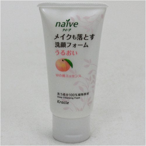 ナイーブメイクも落とせる洗顔フォーム　桃の葉ミニ容量45G