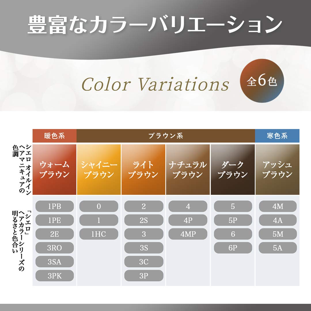 シエロ　オイルインヘアマニキュア　ウォームブラウン 容量113G ホーユー ヘアカラー・白髪用