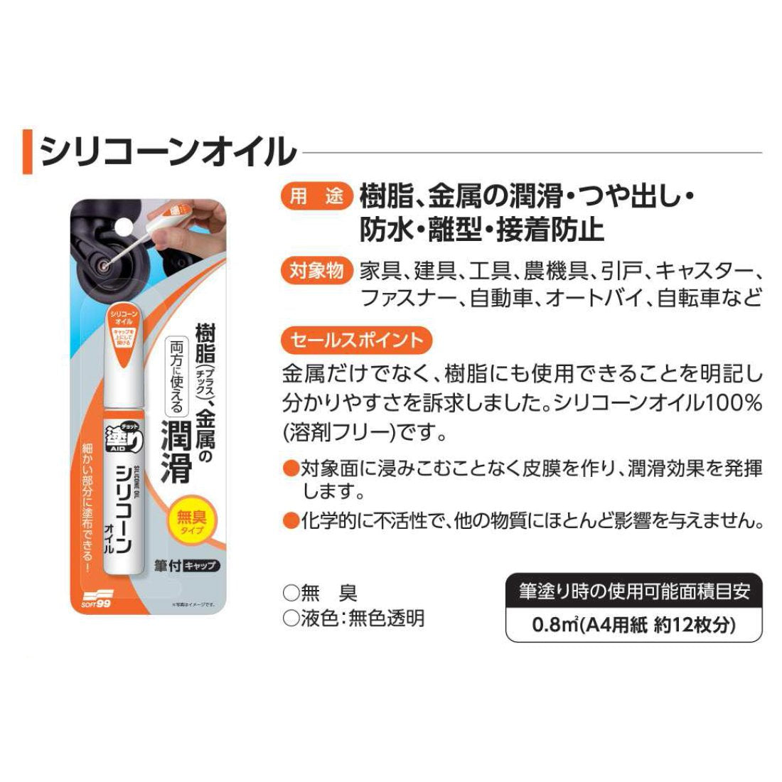 チョット塗りエイド　シリコーンオイル 容量12ML ソフト９９ ＤＩＹ