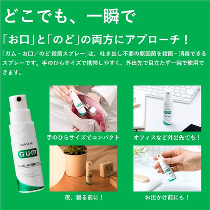 サンスター　ガム・お口／のど殺菌スプレー１５ＭＬ 容量15ML サンスター デンタル用品