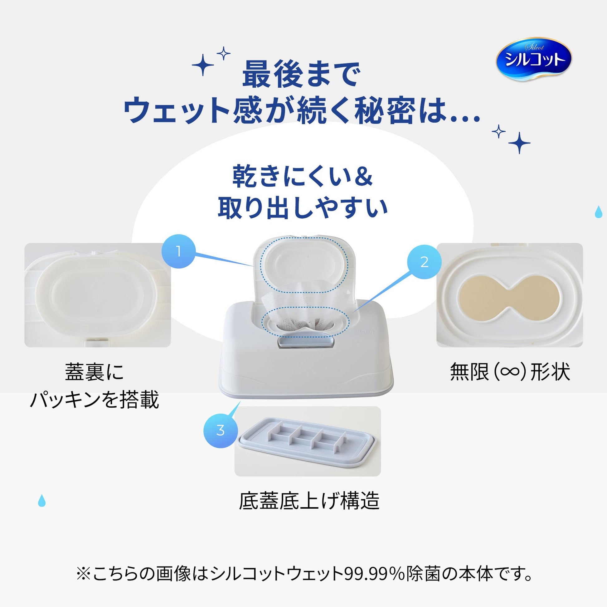 シルコット９９．９９％除菌ウェットティッシュ本体４０枚 容量40枚 ウェットティッシュ