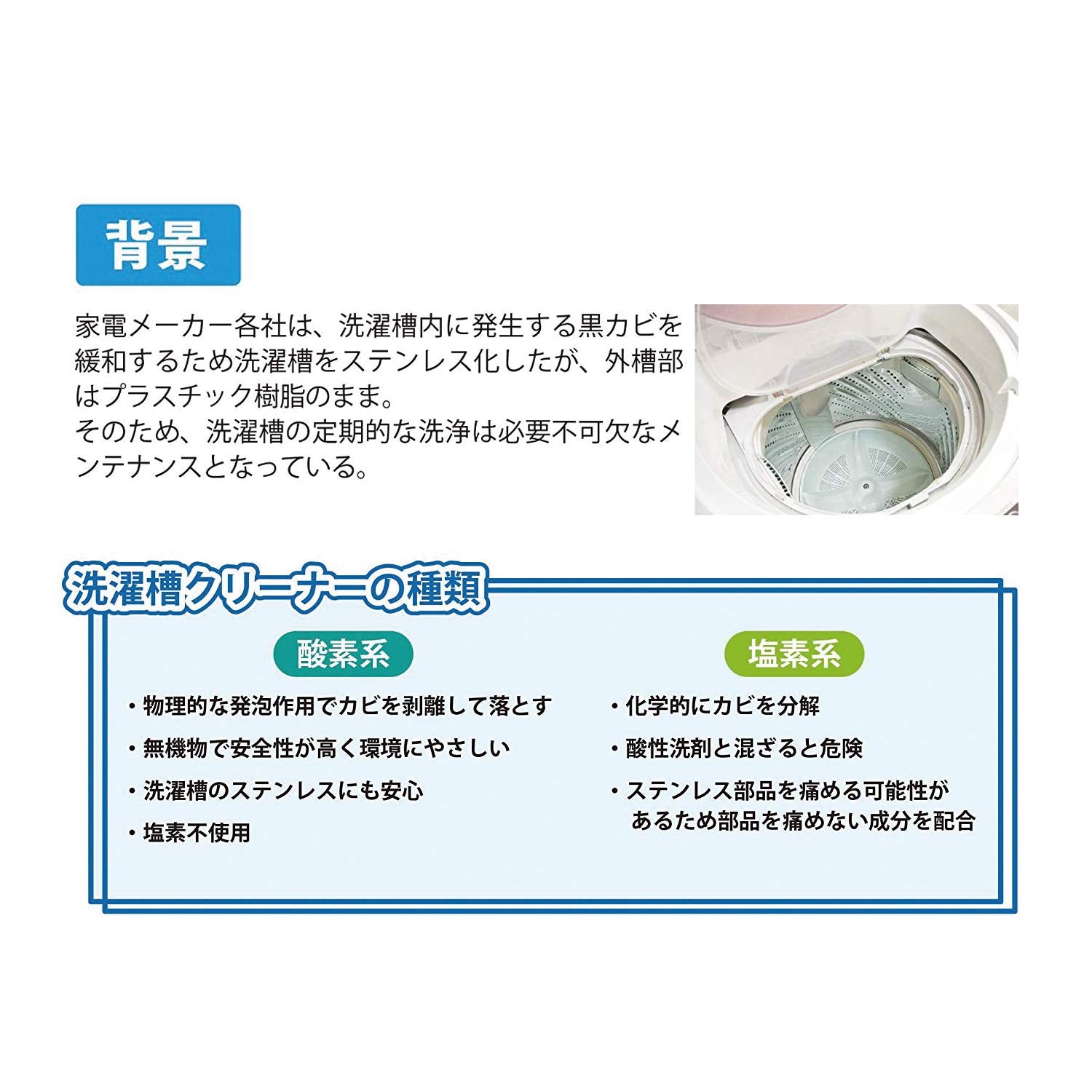 非塩素系　洗濯槽クリーナー 容量750G 小久保工業所 洗濯槽クリーナー