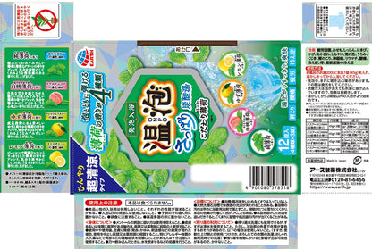 温泡さっぱり炭酸湯こだわり薄荷１２錠 容量45G アース製薬 入浴剤