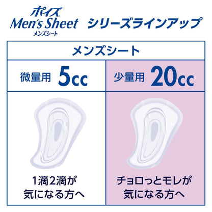 ポイズメンズシート　少量用　２０ＣＣ　１１枚 容量11枚 日本製紙クレシア 介護用品