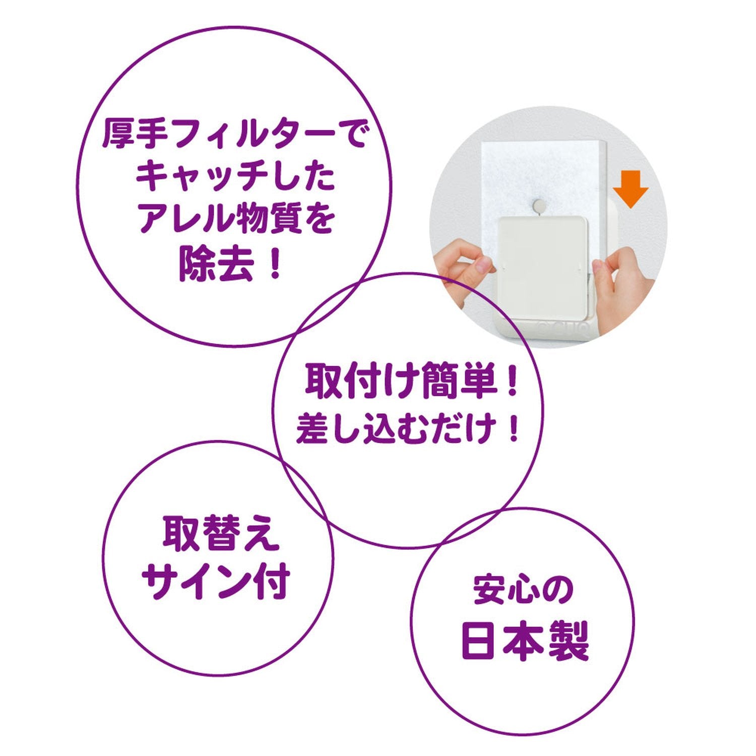アレルブロックフィルターフタ付き通気口用 容量1枚 東洋アルミ フィルター