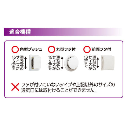 アレルブロックフィルターフタ付き通気口用 容量1枚 東洋アルミ フィルター