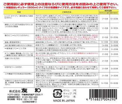 アビリティークリーン２倍濃縮タイプ４ｌ空スプレー付 容量4L 友和 住居洗剤・レンジ