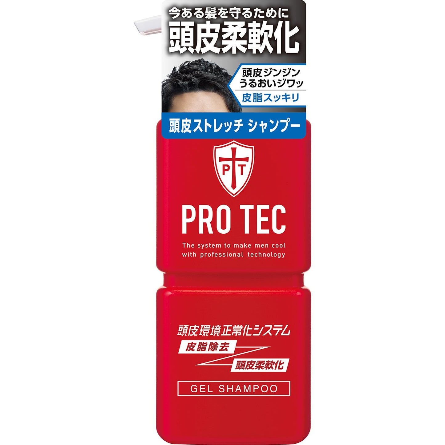 ＰＲＯ　ＴＥＣ　頭皮ストレッチシャンプー　ポンプ　３００ｇ 容量300G ライオン シャンプー