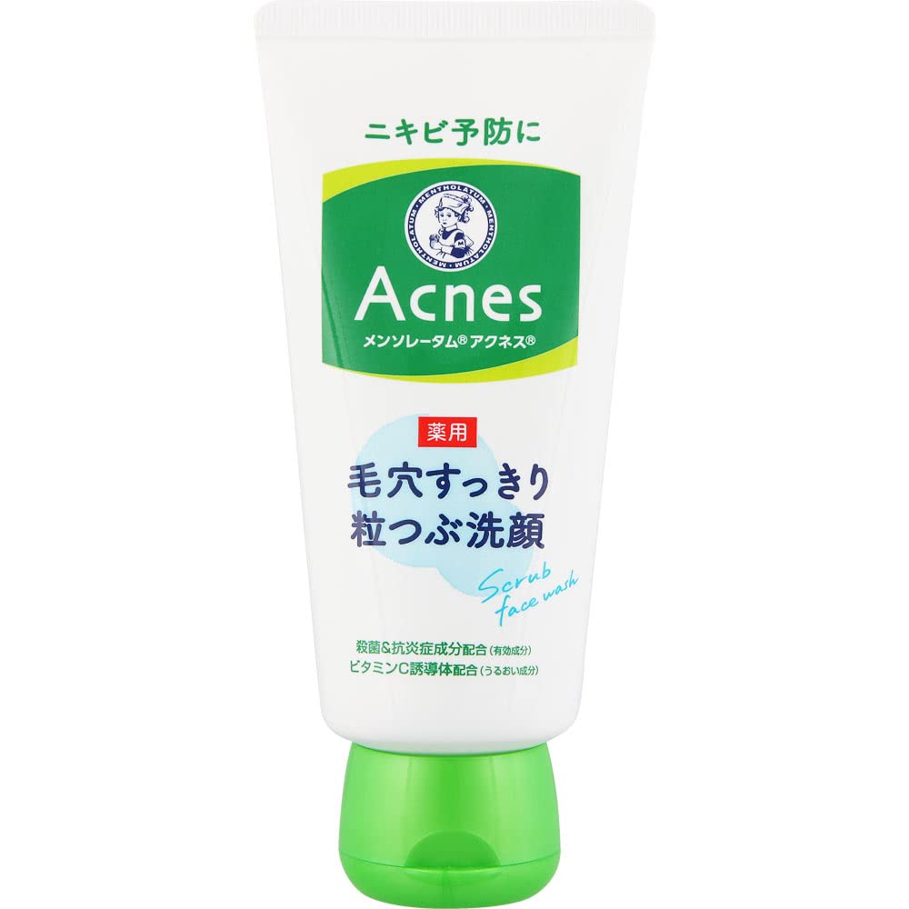 メンソレータム　アクネス　薬用毛穴すっきり粒つぶ洗顔 容量130g ロート製薬 洗顔・クレンジング