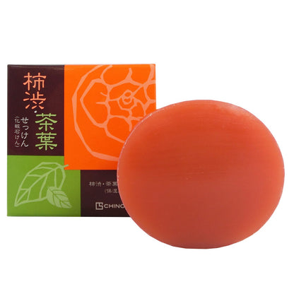 柿茶石けん　８０ｇ 容量80G ちのしお社 石鹸