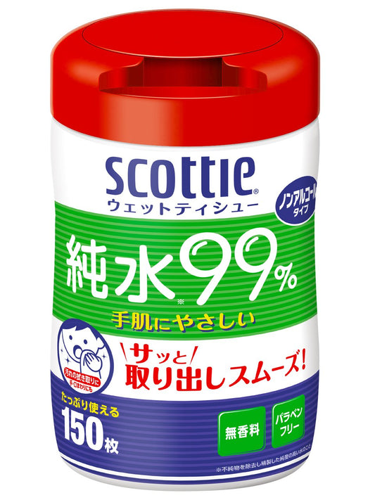 スコッティ　ウェットティシュー　１５０枚 容量150枚 日本製紙クレシア ウェットティッシュ