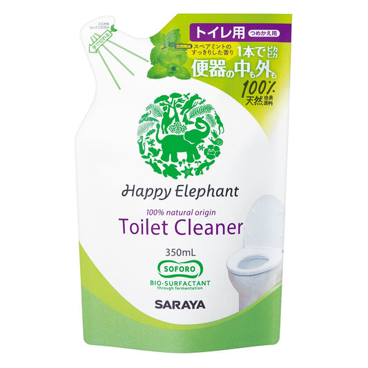 ハッピーエレファント　トイレクリーナー　詰替用 容量350ML サラヤ 住居洗剤・トイレ用