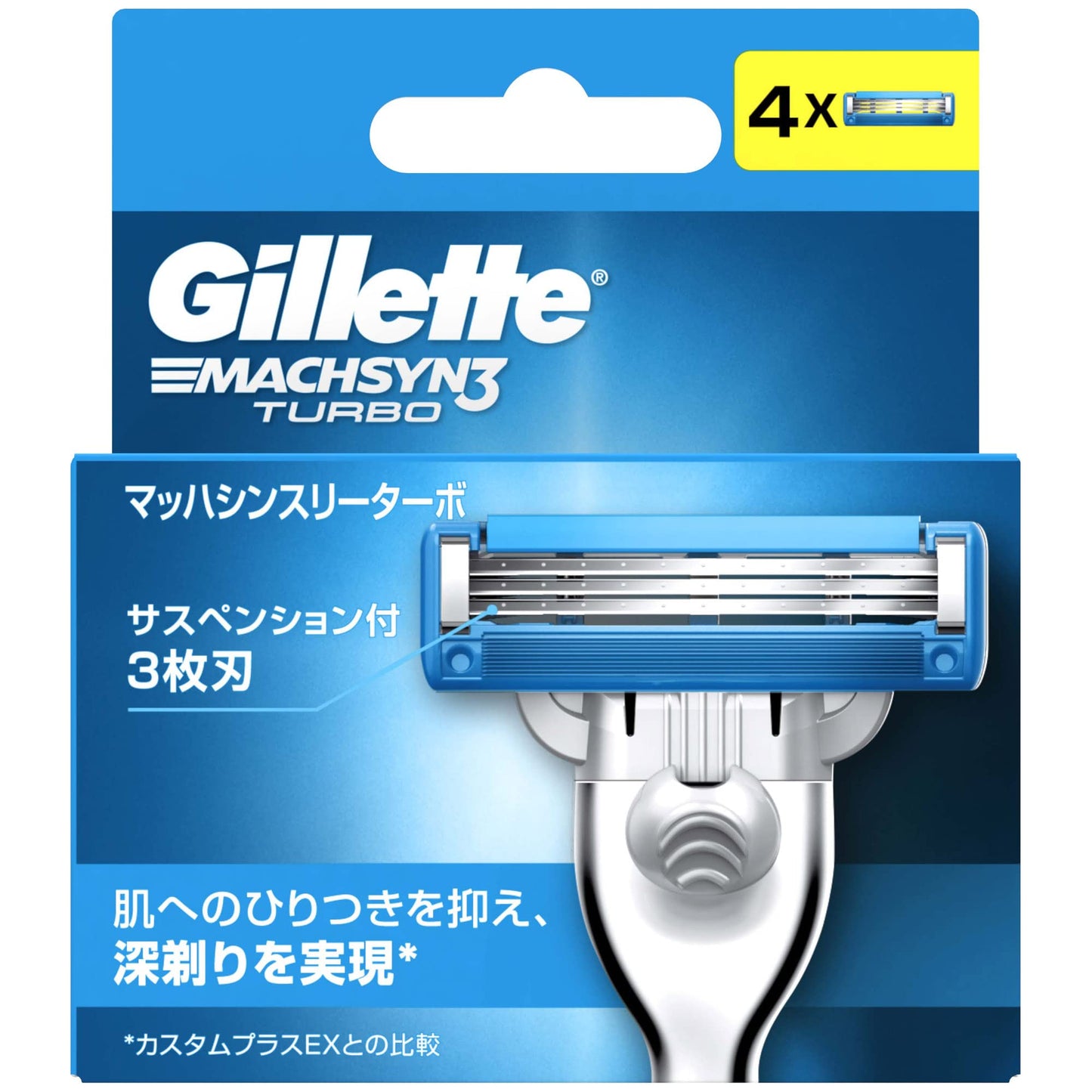 ジレット　マッハシンスリーターボ替刃４Ｂ 容量1コ ジレット 男性用カミソリ