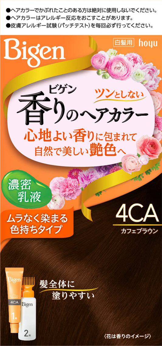 ビゲン　香りのヘアカラー　乳液　４ＣＡ　カフェブラウン 容量1個 ホーユー ヘアカラー・白髪用