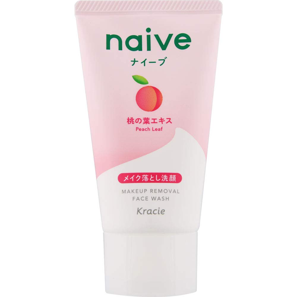 ナイーブメイクも落とせる洗顔フォーム　桃の葉ミニ容量45G