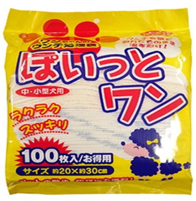ＪＥＬうんち処理袋ぽいっとワン１００枚 容量100マイ 昭和紙工 ペット用品