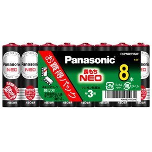 Ｒ６ＰＮＢ／８ＶＳＷ　ネオ黒単３　８Ｐ 容量 パナソニック 乾電池