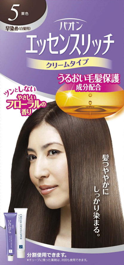 パオン　エッセンスリッチ　クリームタイプ　５ 容量1個 シュワルツコフヘンケル ヘアカラー・白髪用