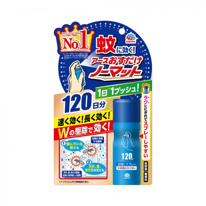 おすだけノーマット　スプレータイプ　１２０日分 容量25ML アース製薬 殺虫剤・ハエ・蚊