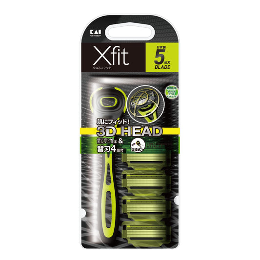 Ｘｆｉｔ４Ｐ　スリムパック 容量1個 貝印 男性用カミソリ