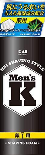 ＭＥＮＳシルクプロテイン配合　薬用シェービングフォーム 容量1本 貝印 シェービング