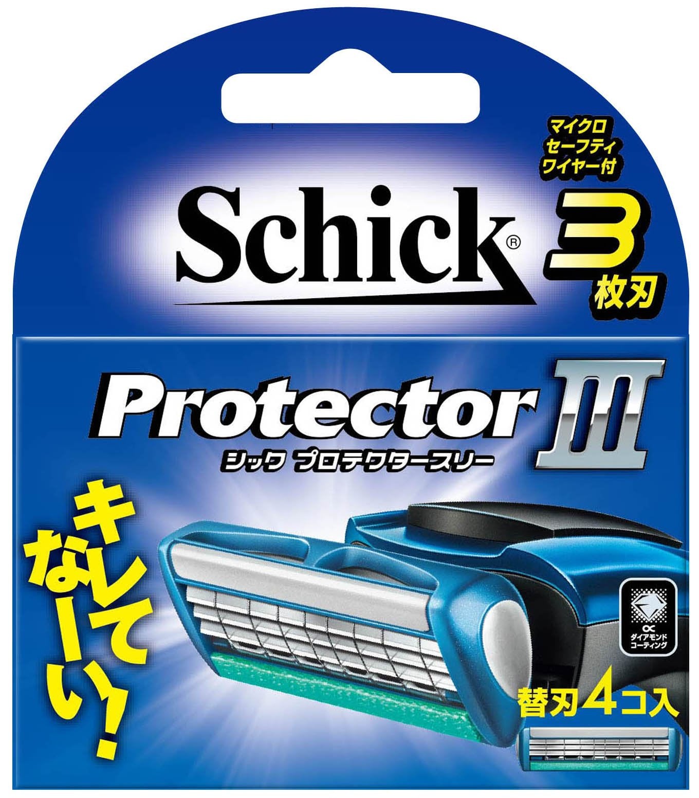 プロテクタースリー替刃（４コ入） 容量4個 シック(Schick) 男性用カミソリ
