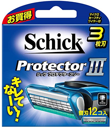 プロテクタースリー替刃（１２コ入） 容量12個 シック(Schick) 男性用カミソリ