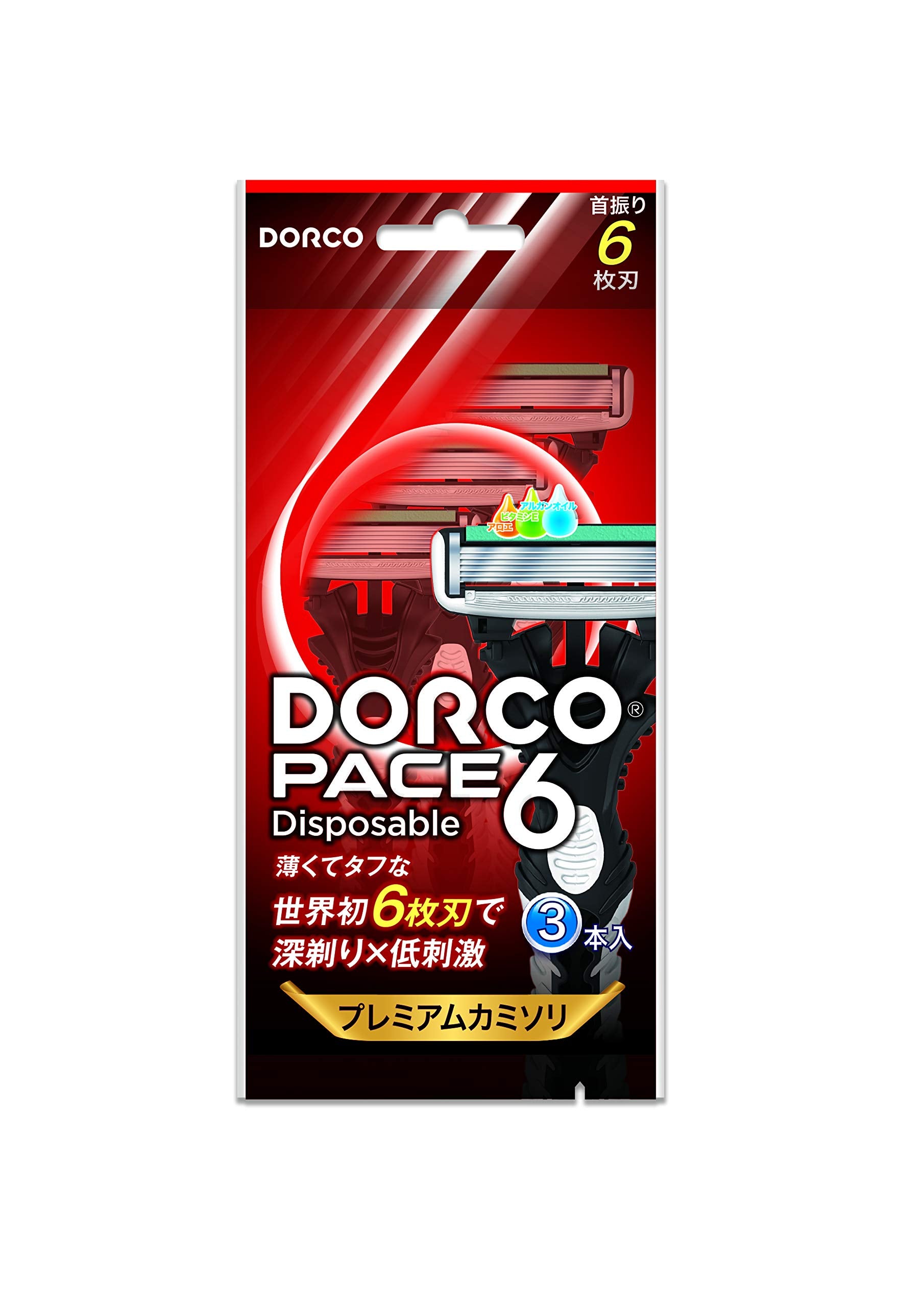 ドルコ　ＰＡＣＥ６ディスポ３Ｐ 容量3本 ドルコ 男性用カミソリ