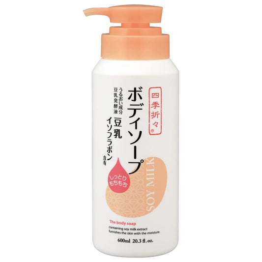 四季折々　豆乳イソフラボン　ボディソープ 容量600ML 熊野油脂 ボディソープ