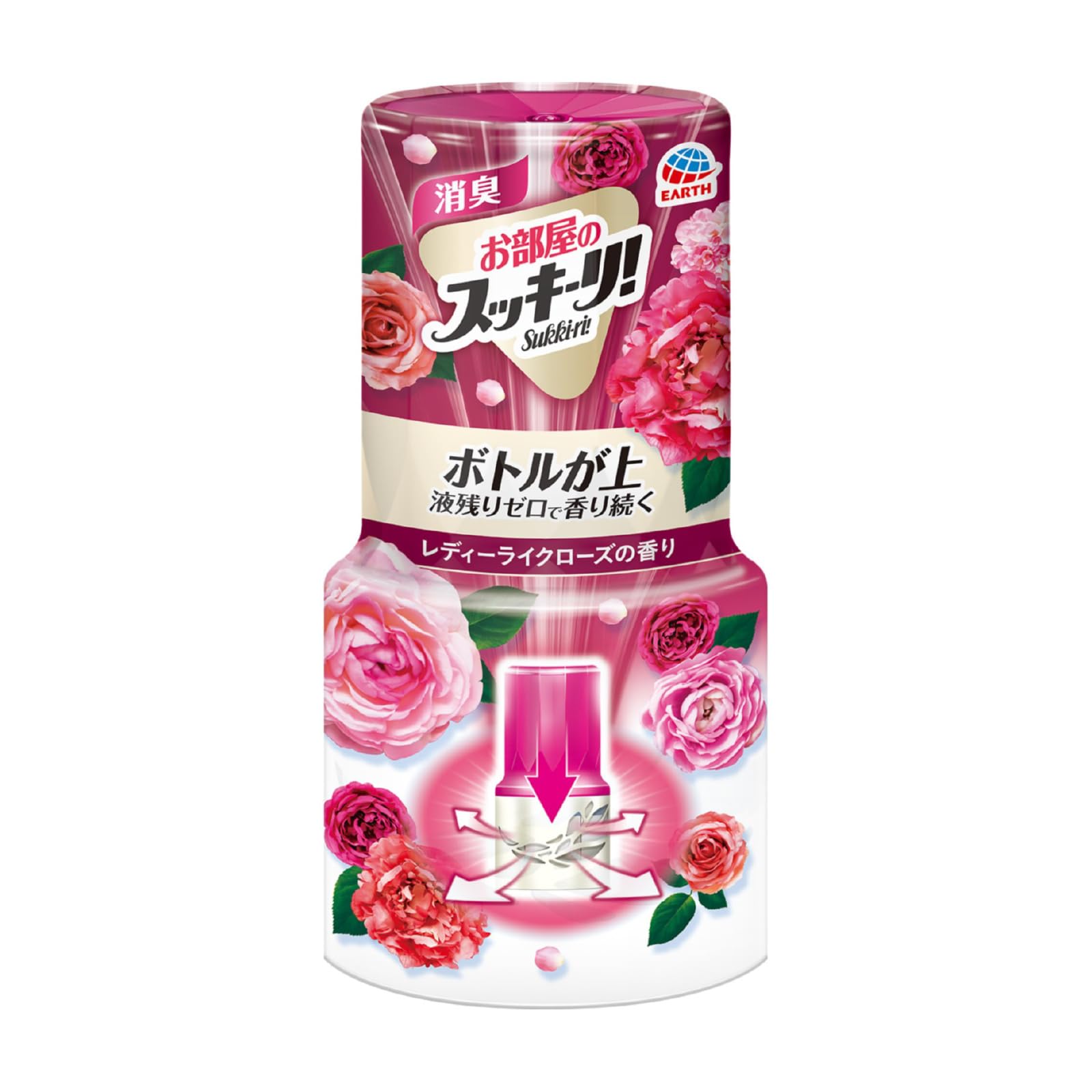 お部屋のスッキーリ！レディーライクローズの香り 容量400ML アース製薬 芳香剤・部屋用