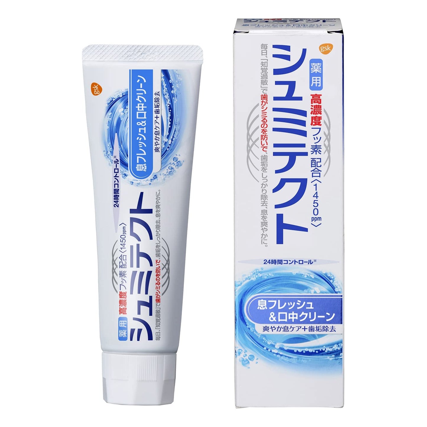 薬用シュミテクト　息フレッシュ＆口中クリーン　９０ｇ 容量90G グラクソスミスクライン 歯磨き