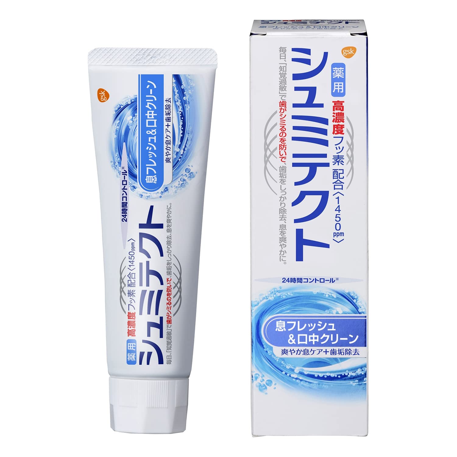 薬用シュミテクト　息フレッシュ＆口中クリーン　９０ｇ 容量90G グラクソスミスクライン 歯磨き