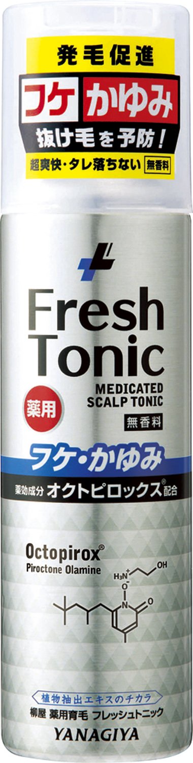 柳屋　薬用育毛　フレッシュトニック　フケ・かゆみ＜無香料＞ 容量190G 柳屋本店 育毛剤・養毛剤
