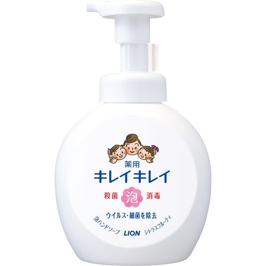 キレイキレイ薬用泡ハンドソープ　本体大型サイズ　シトラスフルーティの香り 容量500ML ハンドソープ