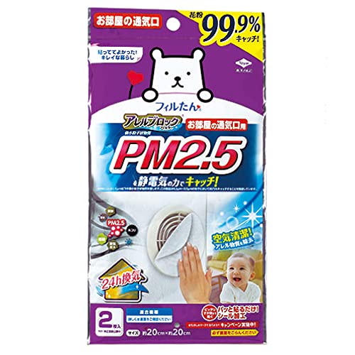 アレルブロックフィルターＰＭ２．５対応 容量2枚 東洋アルミ フィルター