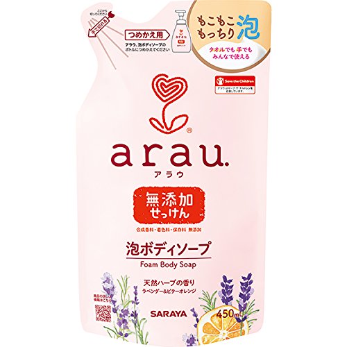 アラウ．泡ボディソープ　詰替 容量450ML サラヤ ボディソープ