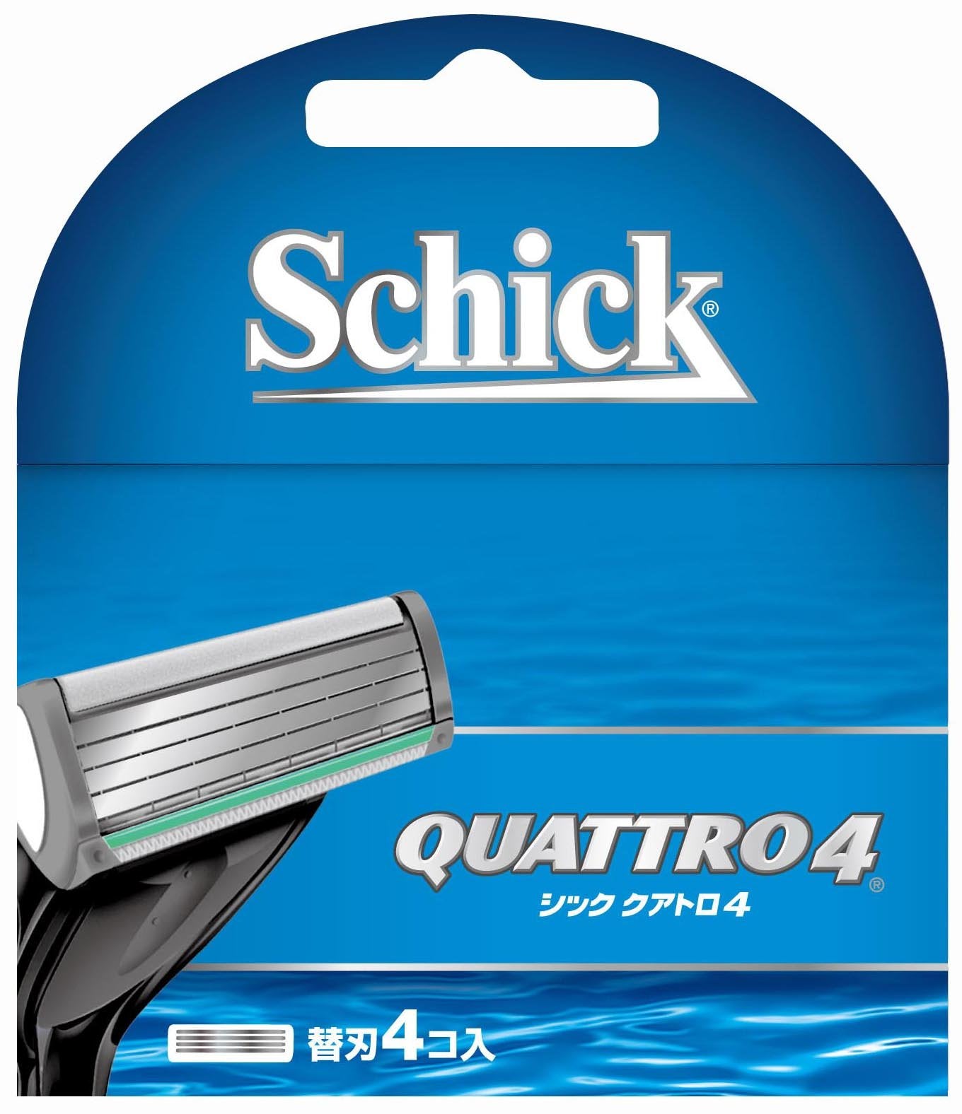 クアトロ４替刃（４コ入） 容量4個 シック(Schick) 男性用カミソリ