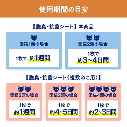ニャンとも清潔トイレ　脱臭・抗菌シート　１２枚 容量12ﾏｲ エステー ペット用品