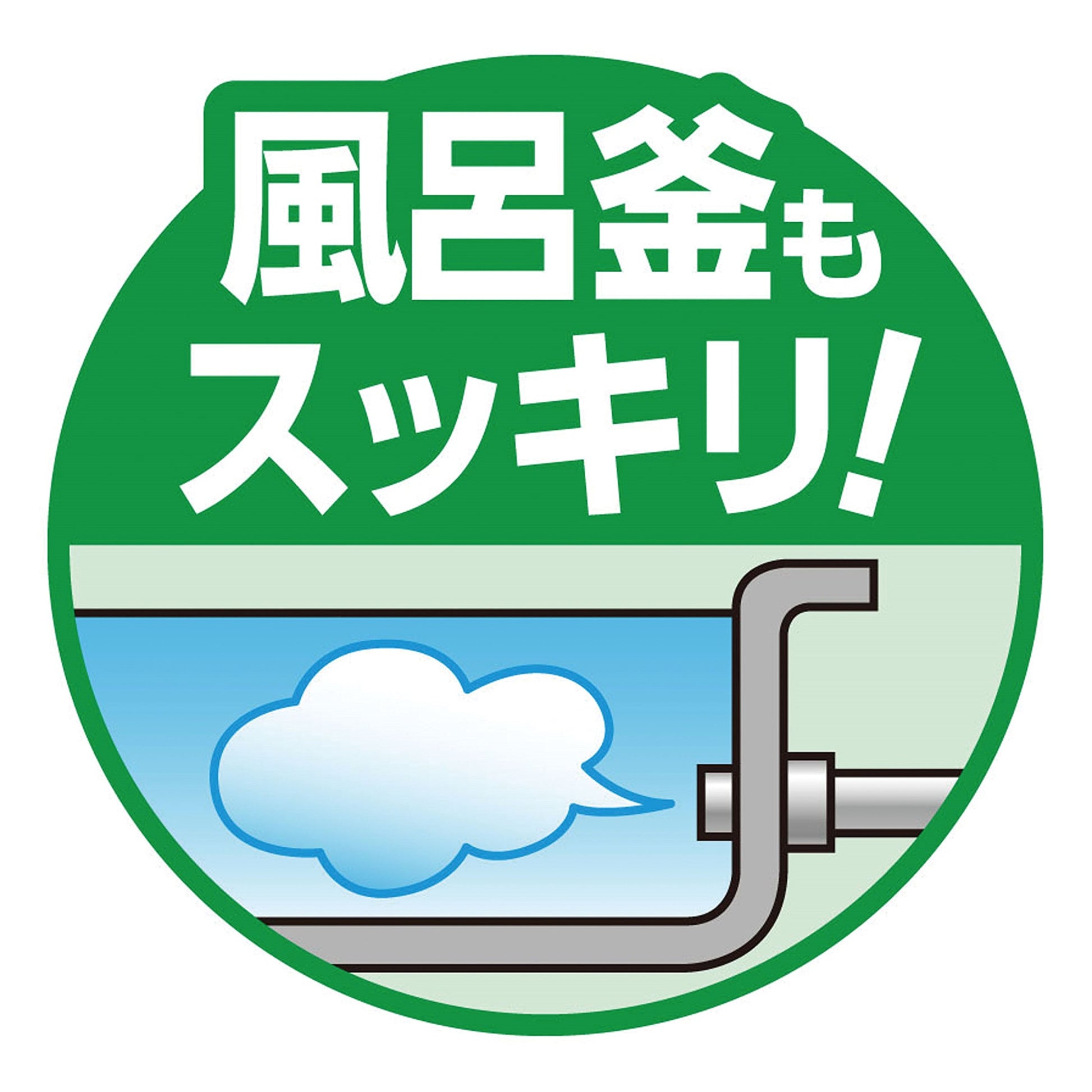 お風呂まとめて泡洗浄　グリーンアップルの香り 容量230G フマキラー 住居洗剤・お風呂用