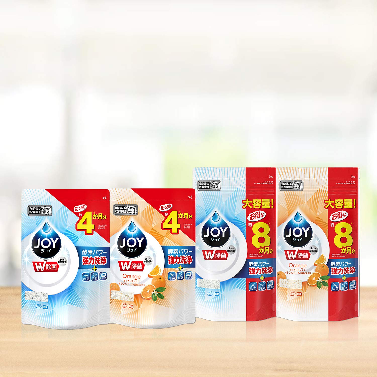 食洗機用用ジョイオレンジピール成分入り詰替 容量490G Ｐ＆Ｇ 自動食器洗い洗剤