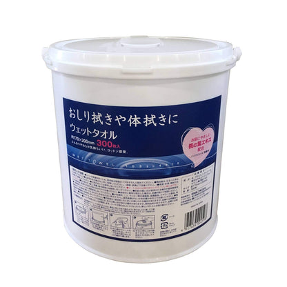 ＪＥＬウエットタオル３００枚バケツ本体 容量300枚 昭和紙工 おしりふき