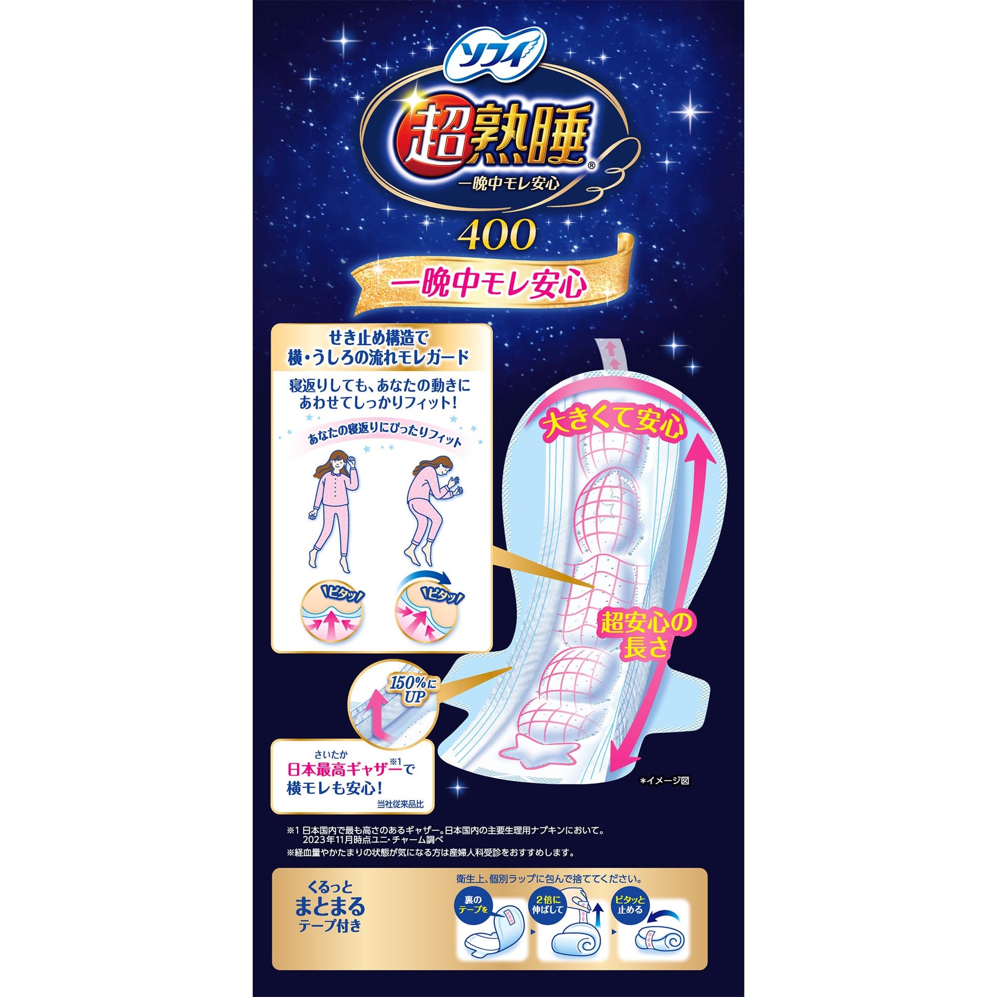 ソフィ超熟睡ガ－ド４００　１０枚 容量10枚 ユニ・チャーム（ユニチャーム） 生理用品