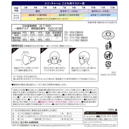 超快適マスク園児専用タイプ５枚 容量5枚 ユニ・チャーム（ユニチャーム） マスク