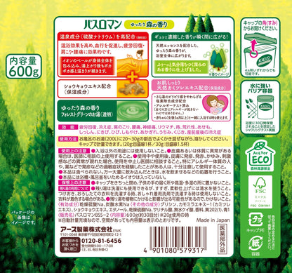 バスロマン　ゆったり森の香り 容量600G アース製薬 入浴剤