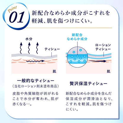 エリエールぜいたく保湿２００Ｗ３Ｐ 容量3個 大王製紙 ティッシュ