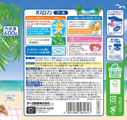 バスロマン クリアクール 容量600G アース製薬 入浴剤