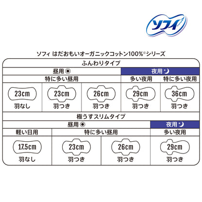 ソフィ はだおもいオ－ガニックコットン260 羽13枚 容量13枚 ユニ・チャーム（ユニチャーム） 生理用品
