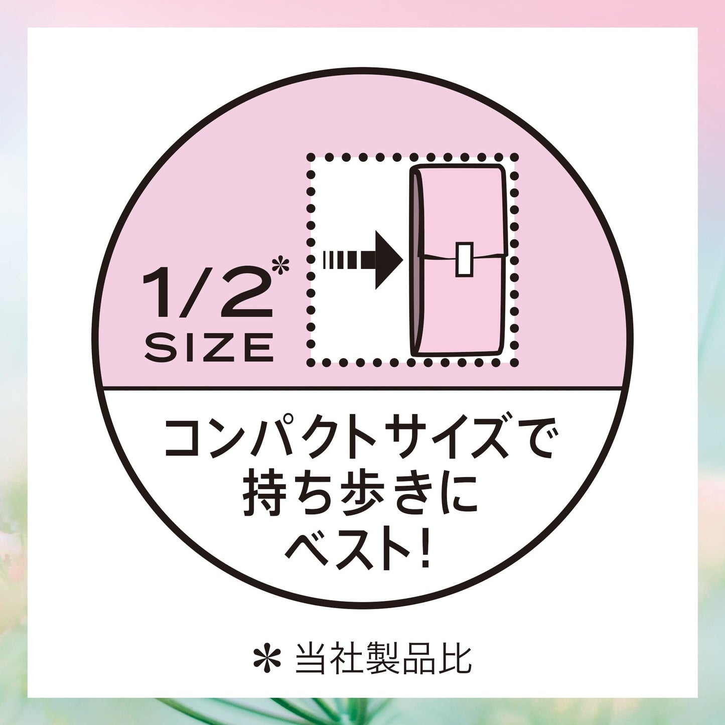 センターインコンパクト1/2フローラル多い夜用12枚容量12枚 生理用品