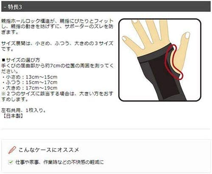 バンテリンコーワ サポーター手首用小さめサイズ（ブラック） 容量1個 興和 サポーター